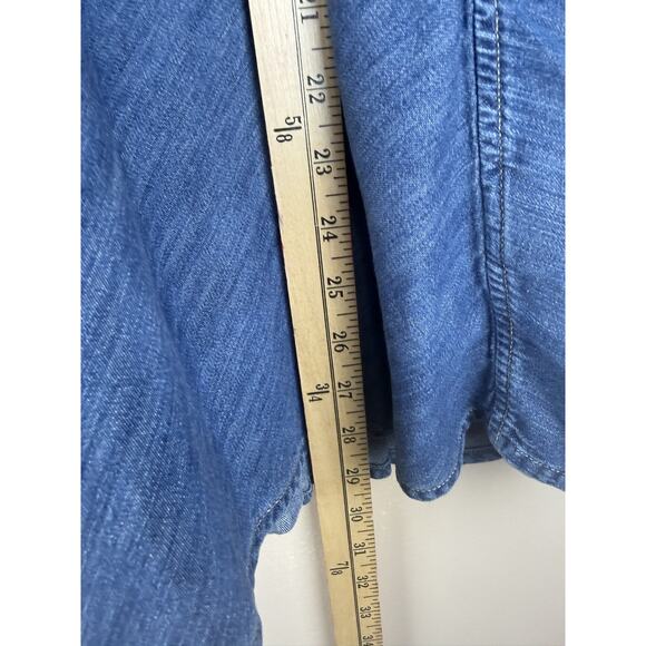 Polo Ralph Lauren Denim Shirt Dress Girls Size 10 Button Up Blue Fit Flare - Picture 12 of 13